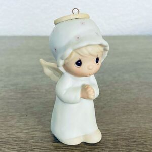 Precious Moments Angel Baby Praying Christmas Porcelain Ornament